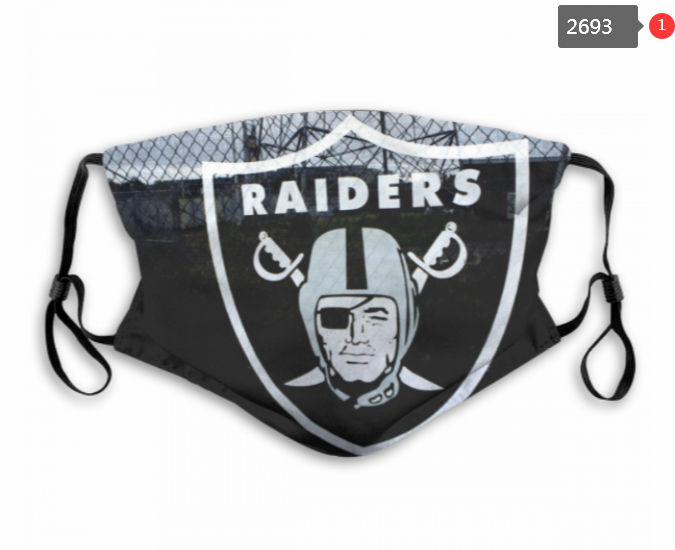NFL Oakland Raiders #12 Dust mask with filter